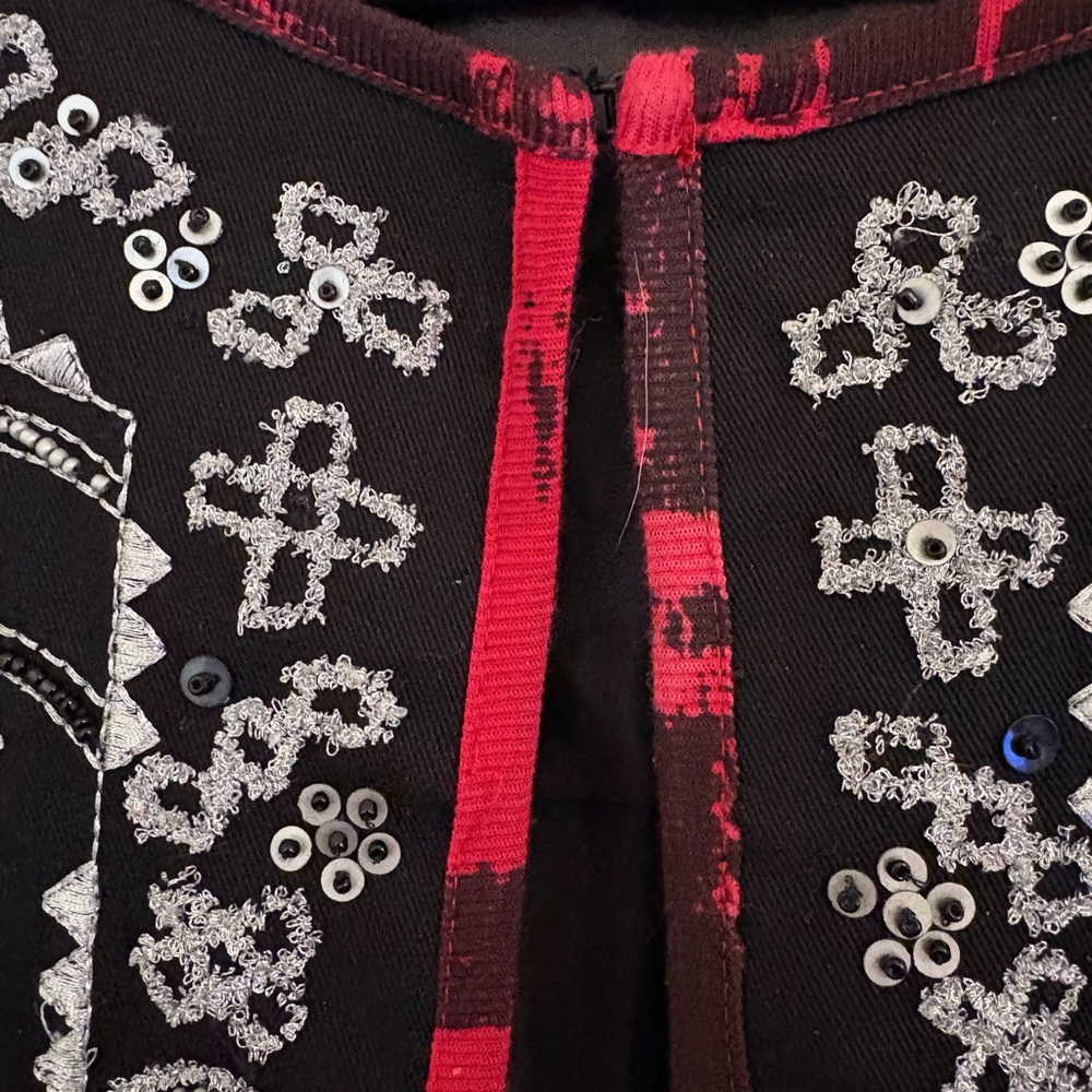 Notations Women’s Open Front Jacket.Beautiful Emb… - image 3